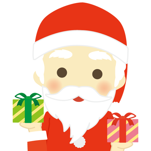 サンタクロース クリスマスイラスト画像素材のスタンプ加工 無料オンラインフリーソフト